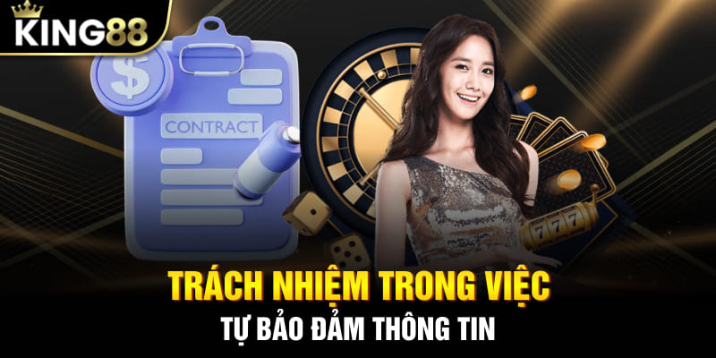 Trách nhiệm trong việc tự bảo đảm thông tin tài khoản đăng nhập